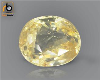 NATURAL UNHEATED UNTREATED  Yellow Sapphire / Pukhraj 3.13 cts. ( 67278 )